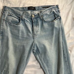 Light wash ripped jeans